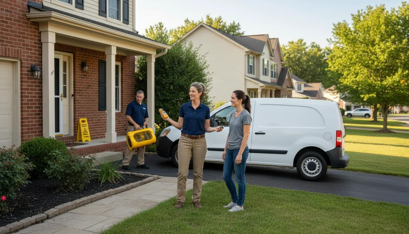 Residential water damage restoration in Nashville, NC